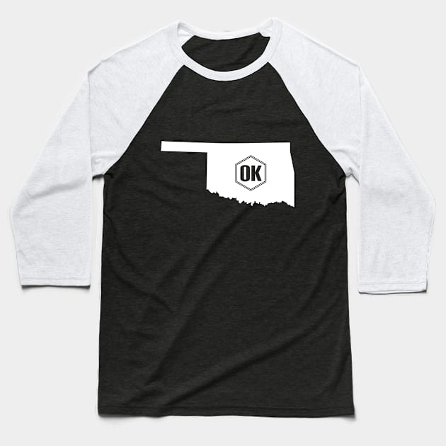 Oklahoma Homer (White) Baseball T-Shirt by caknuck